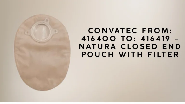 convatec from 416400 to 416419 - natura closed end pouch with filter